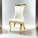 Basilicata Gold Chair (2/CTN) White, Gray, & Black - California Furniture (Coachella, CA)