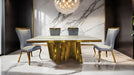 Basilicata Gold Chair (2/CTN) White, Gray, & Black - California Furniture (Coachella, CA)