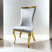 Basilicata Gold Chair (2/CTN) White, Gray, & Black - California Furniture (Coachella, CA)