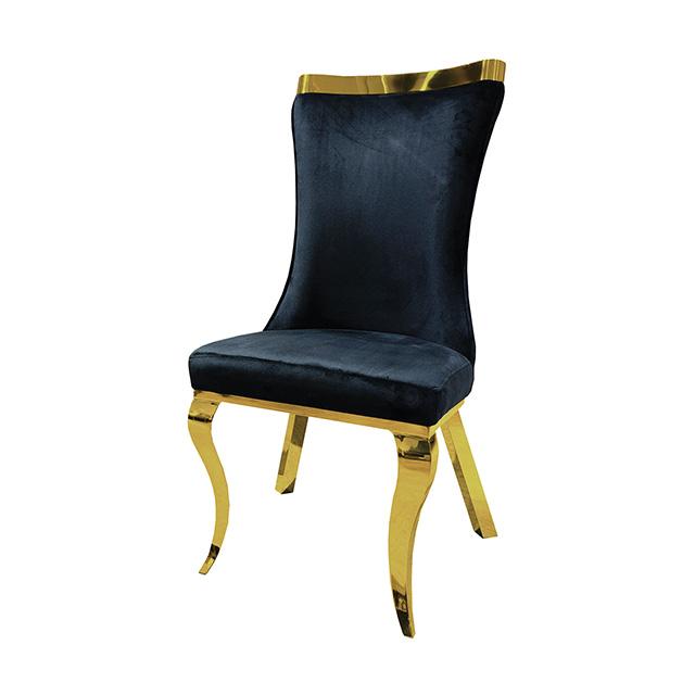 Basilicata Gold Chair (2/CTN) White, Gray, & Black - California Furniture (Coachella, CA)