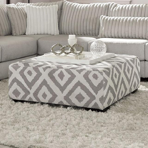 HERMISTON Ottoman, Gray - California Furniture (Coachella, CA)