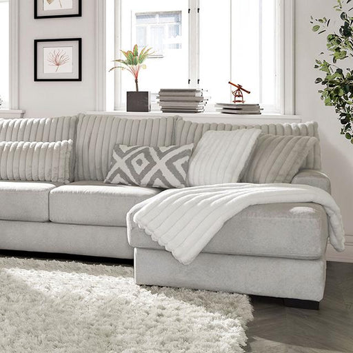 HERMISTON Sectional, Gray - California Furniture (Coachella, CA)