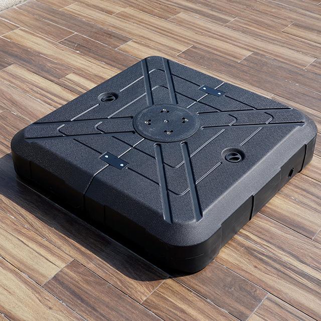 Fida 8 Ft Square Umbrella w/ Double Top + 37" Large Base - California Furniture (Coachella, CA)