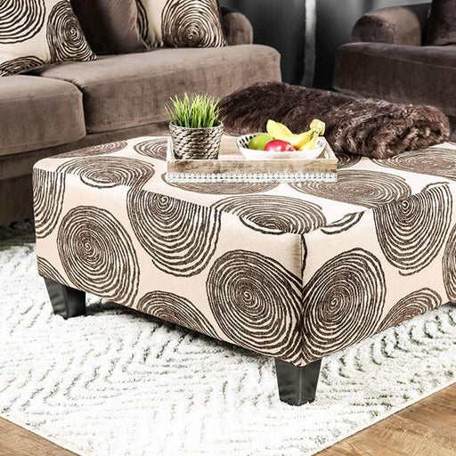 Bonaventura Brown Ottoman - California Furniture (Coachella, CA)
