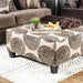 Bonaventura Brown Ottoman - California Furniture (Coachella, CA)