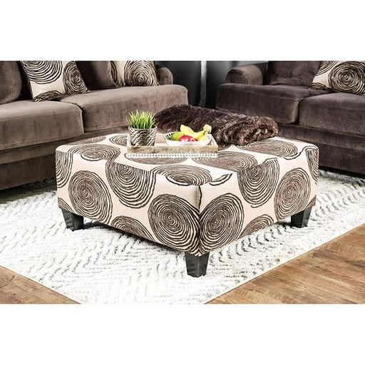 Bonaventura Brown Ottoman - California Furniture (Coachella, CA)