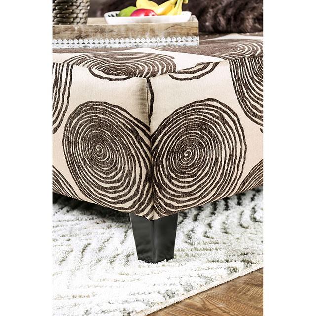 Bonaventura Brown Ottoman - California Furniture (Coachella, CA)