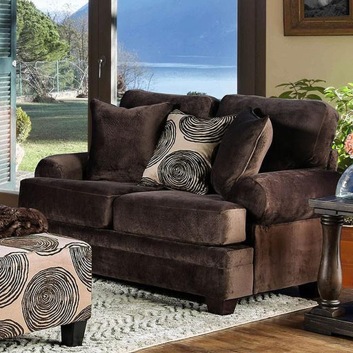 Bonaventura Brown Love Seat - California Furniture (Coachella, CA)