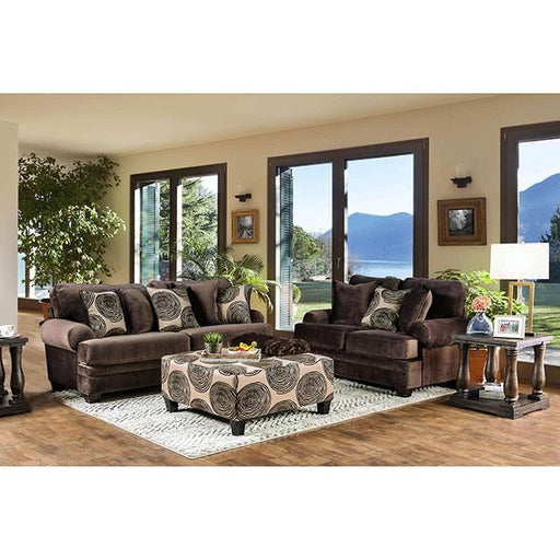 Bonaventura Brown Love Seat - California Furniture (Coachella, CA)