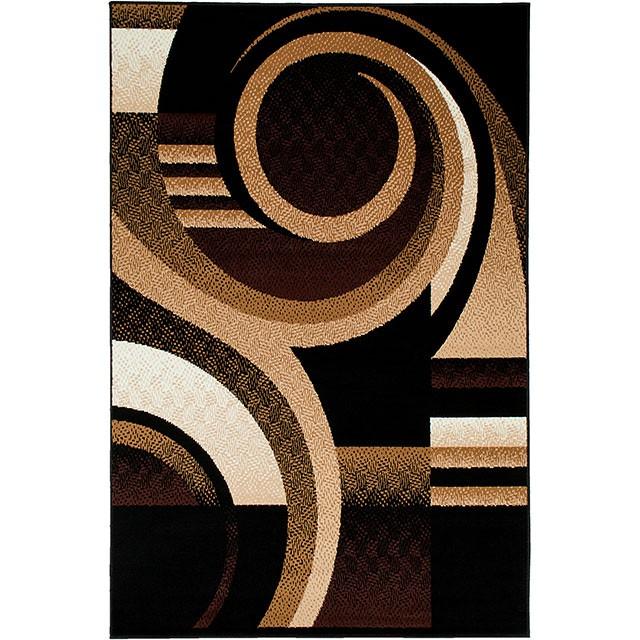 Blitar Brown Black, Brown Cream, & Gray 5' X 7' Area Rug - California Furniture (Coachella, CA)