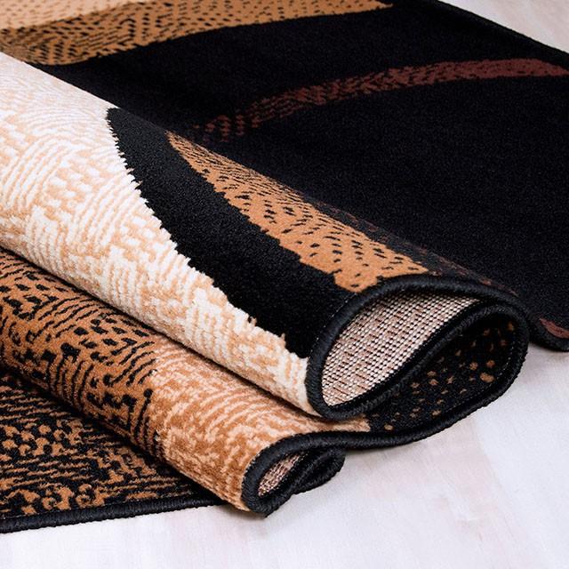 Blitar Brown Black, Brown Cream, & Gray 5' X 7' Area Rug - California Furniture (Coachella, CA)