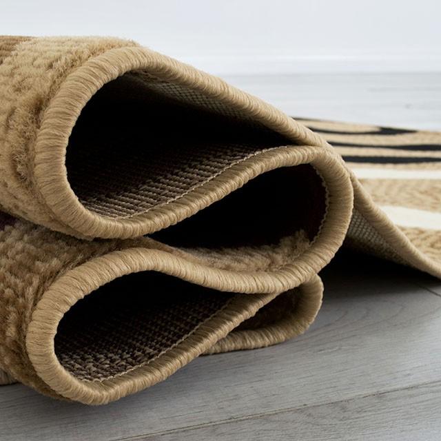 Blitar Brown Black, Brown Cream, & Gray 5' X 7' Area Rug - California Furniture (Coachella, CA)