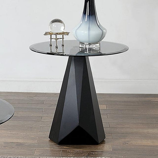 BISHOP End Table, Black/Gray - California Furniture (Coachella, CA)
