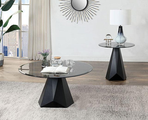 BISHOP Coffee Table, Black/Gray - California Furniture (Coachella, CA)