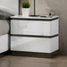 BIRSFELDEN Night Stand w/ USB, White - California Furniture (Coachella, CA)