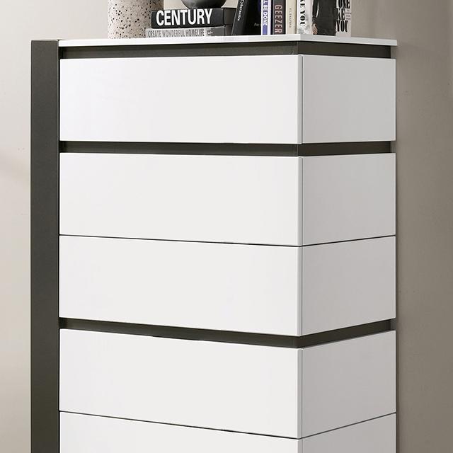 BIRSFELDEN Chest, White - California Furniture (Coachella, CA)