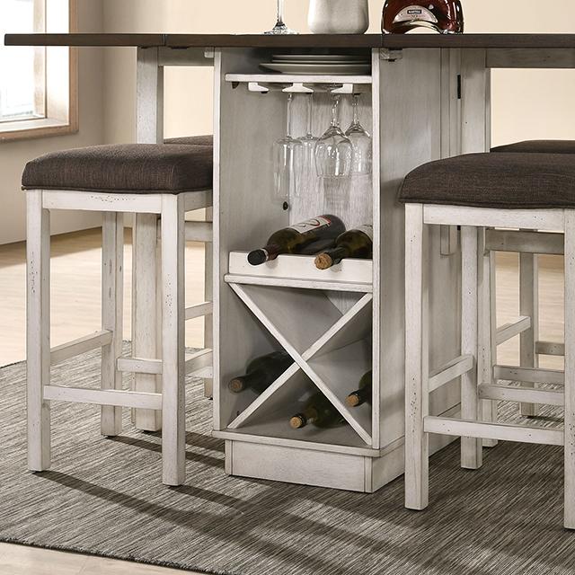 BINGHAM Counter Ht. Table w/ 2 x 15" Leaves - California Furniture (Coachella, CA)