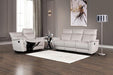 Bienne Recliner Chair White & Black - California Furniture (Coachella, CA)