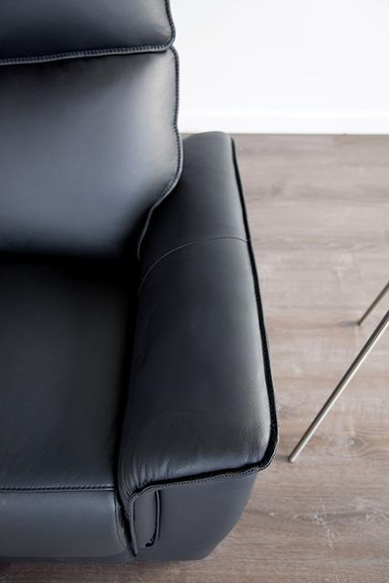 Bienne Recliner Chair White & Black - California Furniture (Coachella, CA)