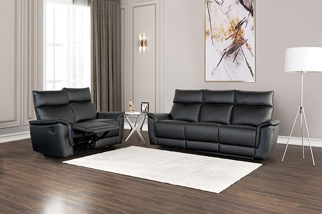 Bienne Recliner Chair White & Black - California Furniture (Coachella, CA)