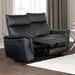 Bienne Loveseat Manual Recliner White & Black - California Furniture (Coachella, CA)