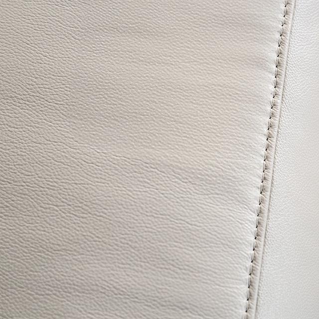 Bienne Sofa Manual Recliner White & Black - California Furniture (Coachella, CA)