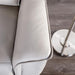Bienne Loveseat Manual Recliner White & Black - California Furniture (Coachella, CA)
