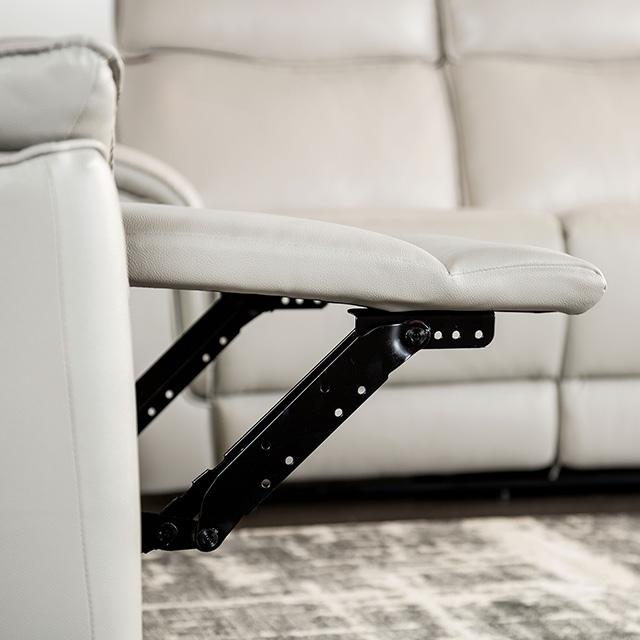 Bienne Recliner Chair White & Black - California Furniture (Coachella, CA)