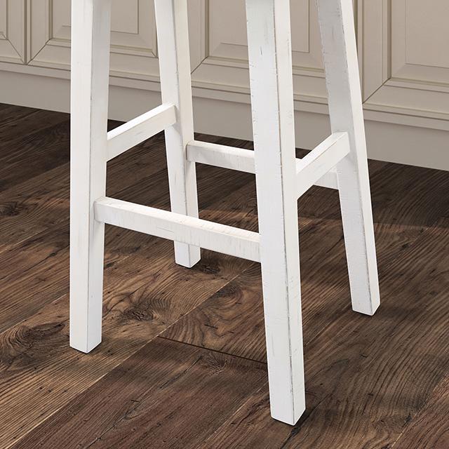Biasca 24" Stool (2/CTN) White, Brown, & Black - California Furniture (Coachella, CA)