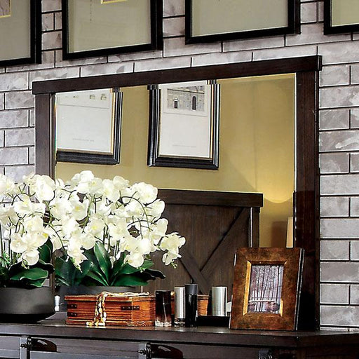 Bianca Dark Walnut Mirror - California Furniture (Coachella, CA)