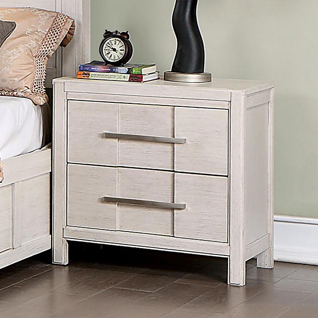 Berenice Espresso Night Stand White, Gray, & Espresso - California Furniture (Coachella, CA)