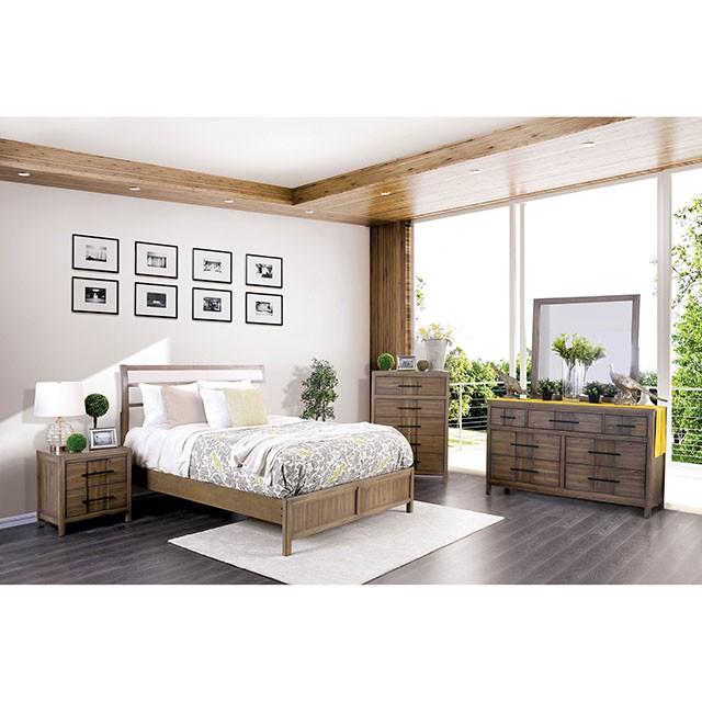 Berenice Mirror Espresso, Beige, & Brown - California Furniture (Coachella, CA)
