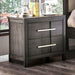 Berenice Espresso Night Stand White, Gray, & Espresso - California Furniture (Coachella, CA)