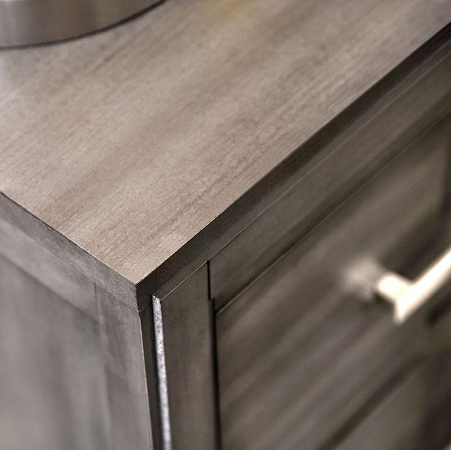 Berenice Espresso Night Stand White, Gray, & Espresso - California Furniture (Coachella, CA)