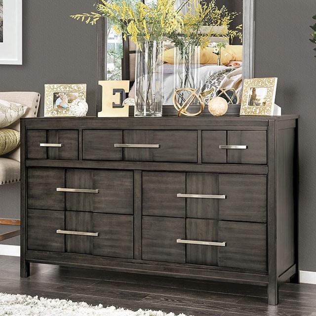 Berenice Dresser White, Gray, & Espresso - California Furniture (Coachella, CA)