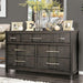 Berenice Dresser White, Gray, & Espresso - California Furniture (Coachella, CA)