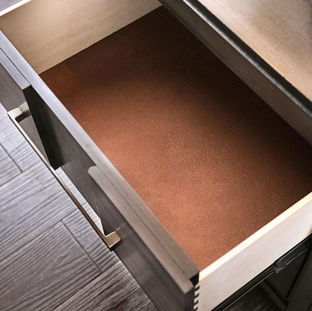 Berenice Espresso Night Stand White, Gray, & Espresso - California Furniture (Coachella, CA)