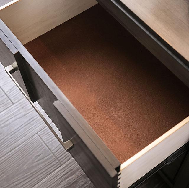 Berenice Espresso Night Stand White, Gray, & Espresso - California Furniture (Coachella, CA)