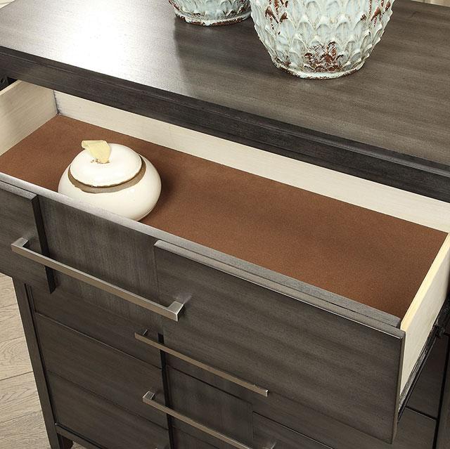Berenice Dresser White, Gray, & Espresso - California Furniture (Coachella, CA)