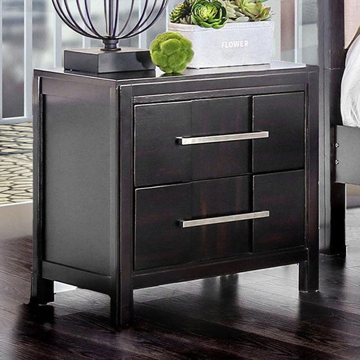 Berenice Espresso Night Stand White, Gray, & Espresso - California Furniture (Coachella, CA)