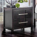 Berenice Espresso Night Stand White, Gray, & Espresso - California Furniture (Coachella, CA)