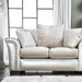 Benigno Love Seat Silver & Gray - California Furniture (Coachella, CA)