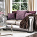 Benigno Love Seat Silver & Gray - California Furniture (Coachella, CA)