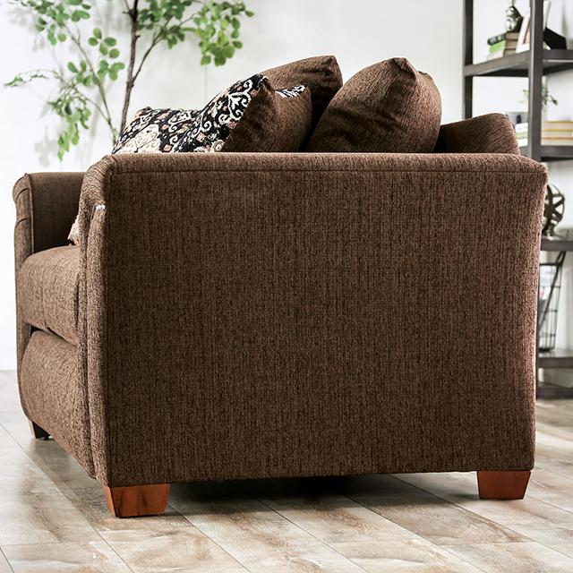 BELSIZE Loveseat Grey, Beige, & Choclate - California Furniture (Coachella, CA)