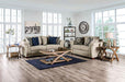 BELSIZE Sofa, Beige/Navy - California Furniture (Coachella, CA)