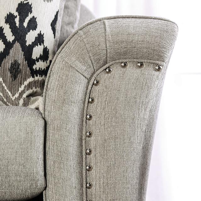 BELSIZE Loveseat Grey, Beige, & Choclate - California Furniture (Coachella, CA)