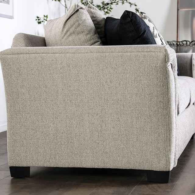 BELSIZE Loveseat Grey, Beige, & Choclate - California Furniture (Coachella, CA)