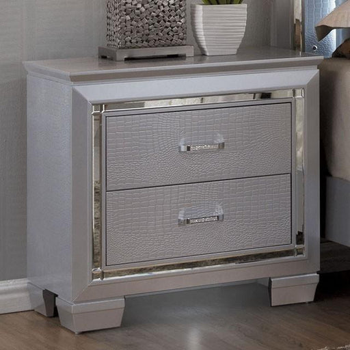 BELLANOVA Silver Night Stand - California Furniture (Coachella, CA)