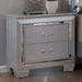 BELLANOVA Silver Night Stand - California Furniture (Coachella, CA)