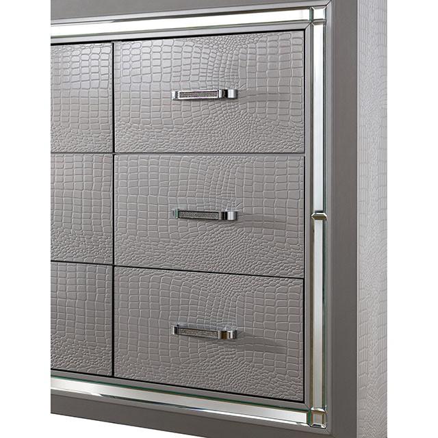 BELLANOVA Silver Cal.King , E.King, & Queen Bed - California Furniture (Coachella, CA)